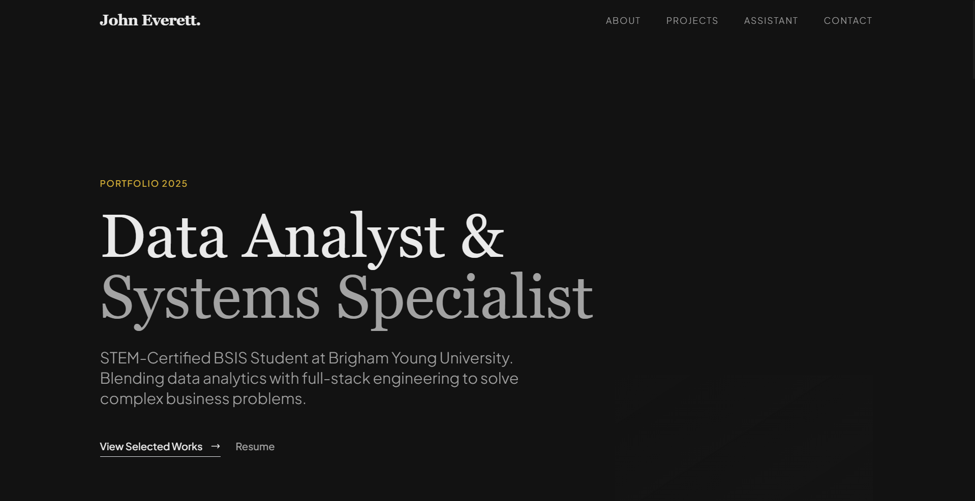 Personal Portfolio Screenshot