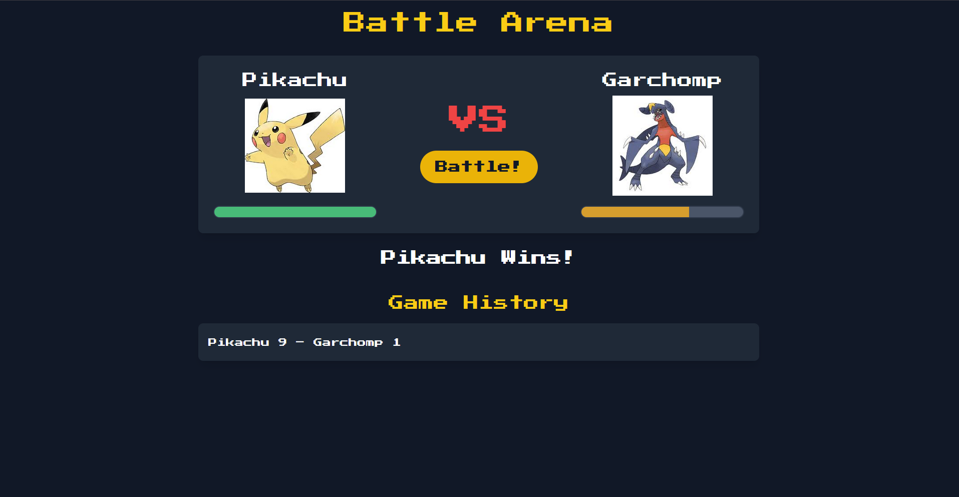 Pokemon Battle Arena Screenshot